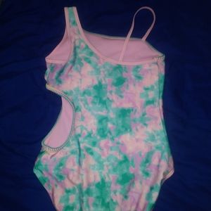 A kids full piece swimsuit